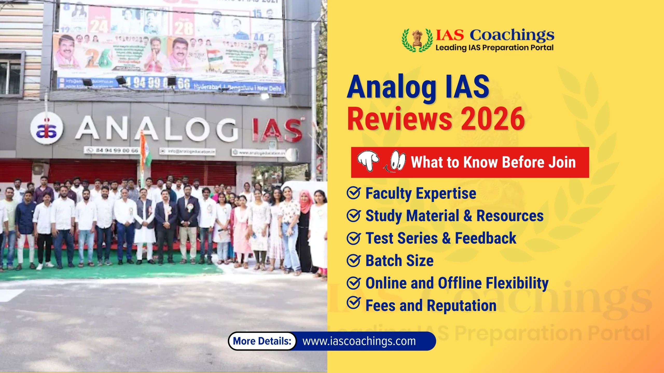 Analog IAS Academy (Delhi) – 2021 What to know before you Join