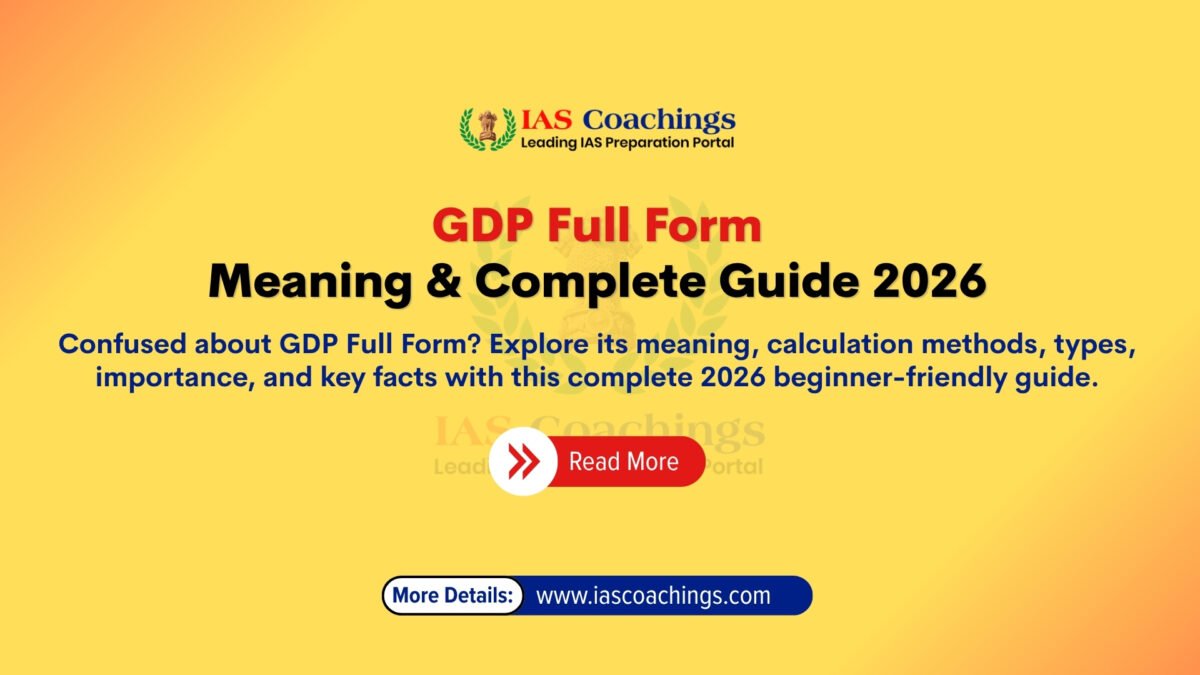 GDP – Full Form, Meaning & Complete Guide 2026